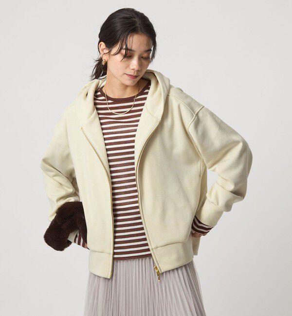 UNITED ARROWS green label relaxing「ウラキモウ ジップ フーディー」|パーカー|