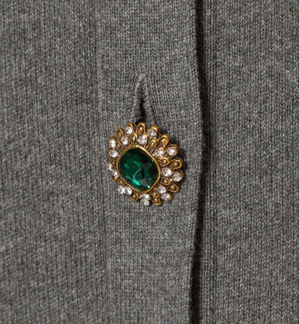 EMMEL REFINES「＜EMMEL REFINES＞EM HW ビジュー ミニ カーディガン」|カーディガン|