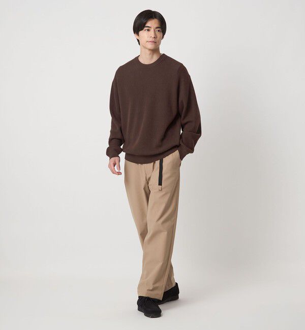 UNITED ARROWS green label relaxing「コットン アゼ クルーネック ニット」|ニット・セーター|