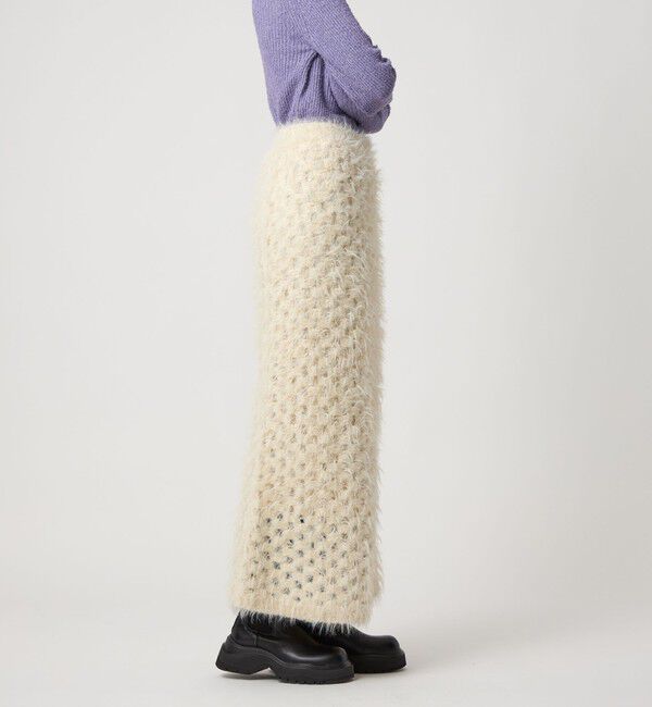 EMMEL REFINES「＜EMMEL REFINES＞EM フラッフィー アイレット ニットスカート」|スカート|