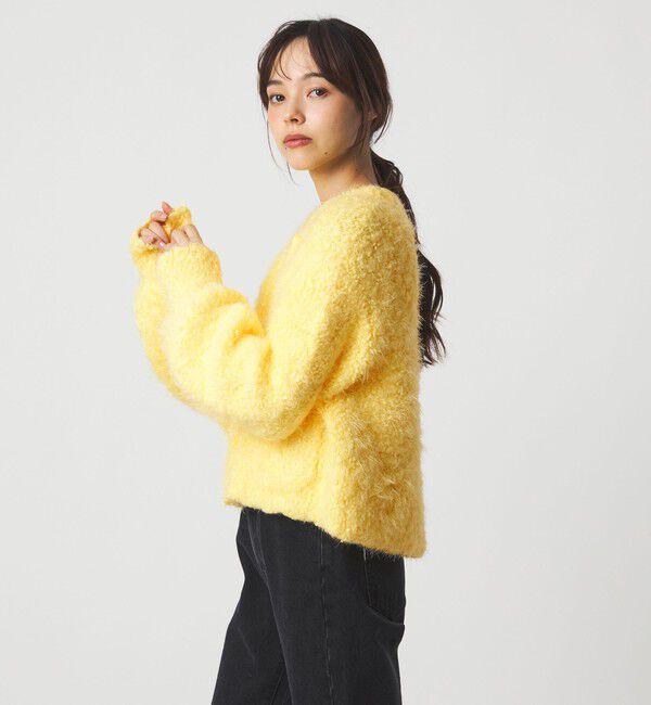 EMMEL REFINES「＜EMMEL REFINES＞EM ポコスラブ フラッフィー カーディガン」|カーディガン|