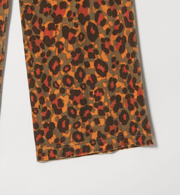 UNITED ARROWS green label relaxing「ベロア レオパード ワイド パンツ」|チノ|