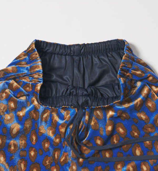 UNITED ARROWS green label relaxing「ベロア レオパード ワイド パンツ」|チノ|