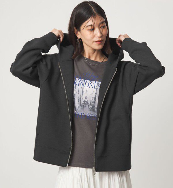 UNITED ARROWS green label relaxing「【WEB限定】＜at ease＞ダンボール ジップ フーディ―」|パーカー|