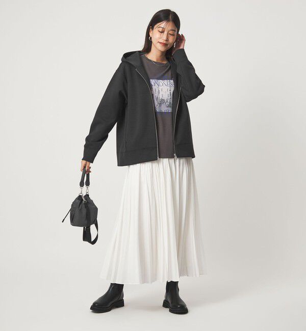 UNITED ARROWS green label relaxing「【WEB限定】＜at ease＞ダンボール ジップ フーディ―」|パーカー|