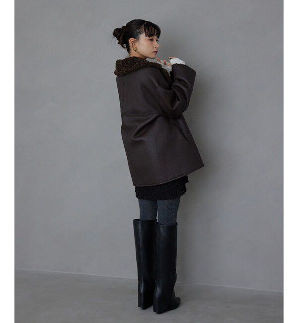 EMMEL REFINES「＜EMMEL REFINES＞EM リバーシブル フェイクムートン コート」|その他|