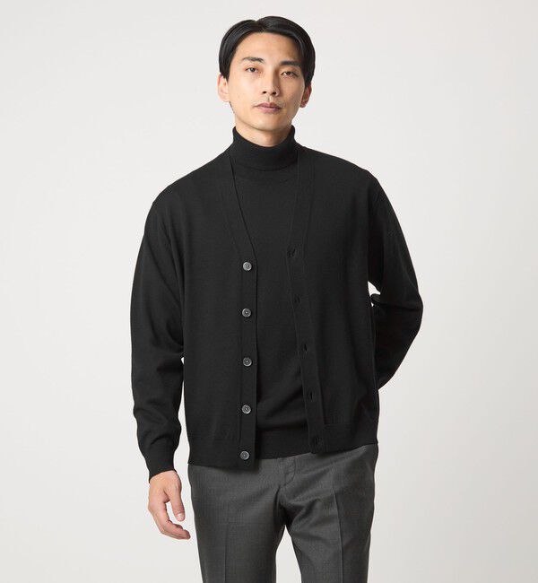 UNITED ARROWS green label relaxing「Super 120&rsquo;s ハイゲージ タートルネック ニット」|ニット・セーター|