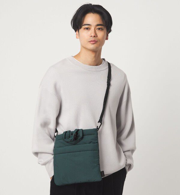 UNITED ARROWS green label relaxing「【別注】＜fellowww＞GLR 巾着 パデット ショルダーバッグ」|ショルダー・メッセンジャー|DK.GREEN