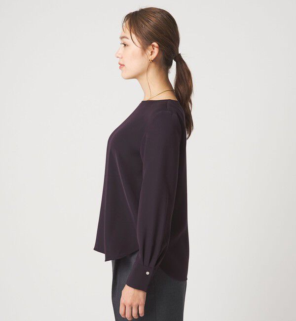 UNITED ARROWS green label relaxing「シンプル クルーネック ブラウス」|シャツ・ブラウス|