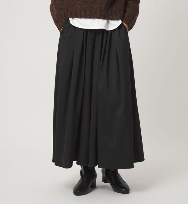 UNITED ARROWS green label relaxing「【WEB限定】＜at ease＞キュロット パンツ」|キュロット|BLACK