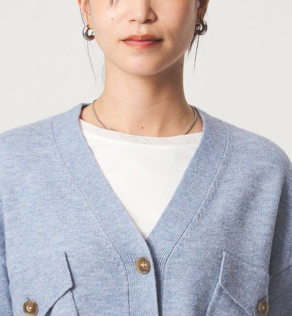 UNITED ARROWS green label relaxing「【WEB限定】＜at ease＞ダブルポケット ニット カーディガン」|カーディガン|