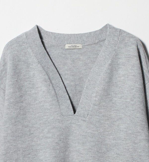 UNITED ARROWS green label relaxing「【WEB限定】＜at ease＞スキッパー プルオーバー ニット ウォッシャブル」|ニット・セーター|