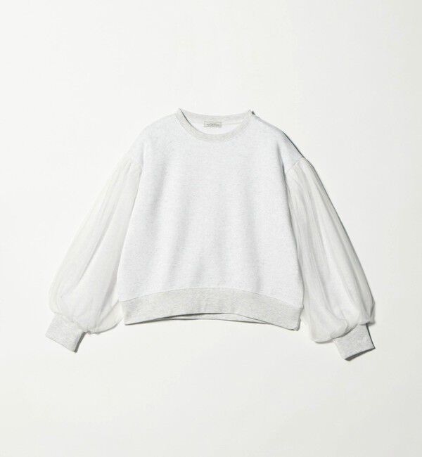 UNITED ARROWS green label relaxing「【WEB限定】＜at ease＞チュール ドッキング スウェット プルオーバー」|スウェット・ジャージ|