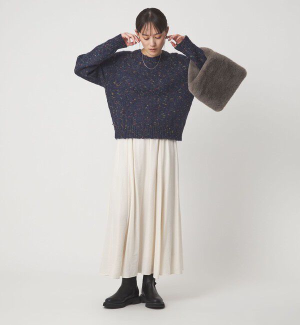 UNITED ARROWS green label relaxing「ミックスヤーン プルオーバー ニット」|ニット・セーター|