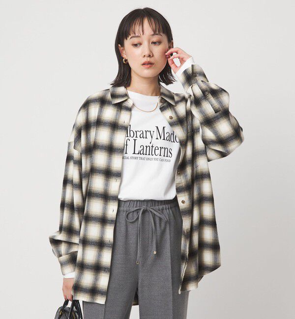 UNITED ARROWS green label relaxing「コットン ネル チェック シャツ」|シャツ・ブラウス|