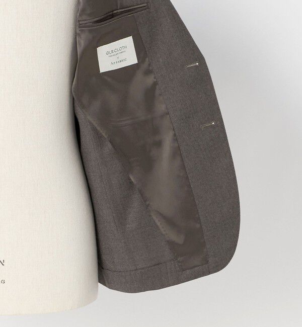 UNITED ARROWS green label relaxing「GLR CLOTH フラノ無地 2B RG ジャケット -ストレッチ-」|テーラードジャケット|