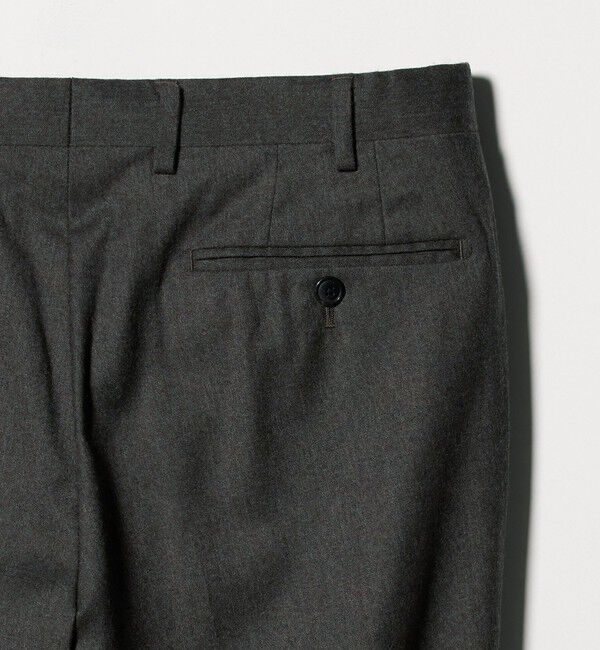 UNITED ARROWS green label relaxing「GLR CLOTH フラノ無地 アジャスター NP スラックス -ストレッチ-」|スラックス|