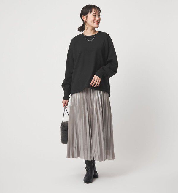 UNITED ARROWS green label relaxing「バックフォルム ニット プルオーバー マシンウォッシャブル」|ニット・セーター|