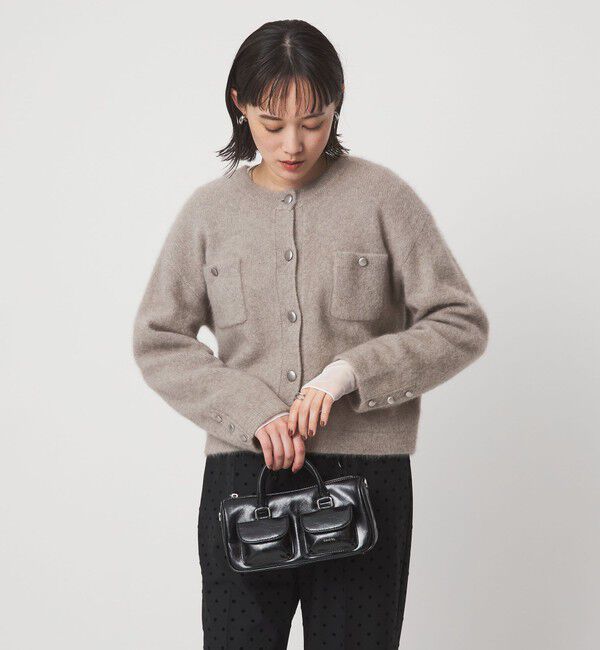 UNITED ARROWS green label relaxing「ヘアリー ニット ジャケットライク カーデイガン」|カーディガン|