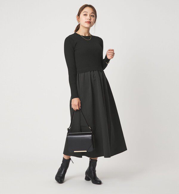 UNITED ARROWS green label relaxing「タフタ ドッキング ワンピース ウォッシャブル」|ワンピース|