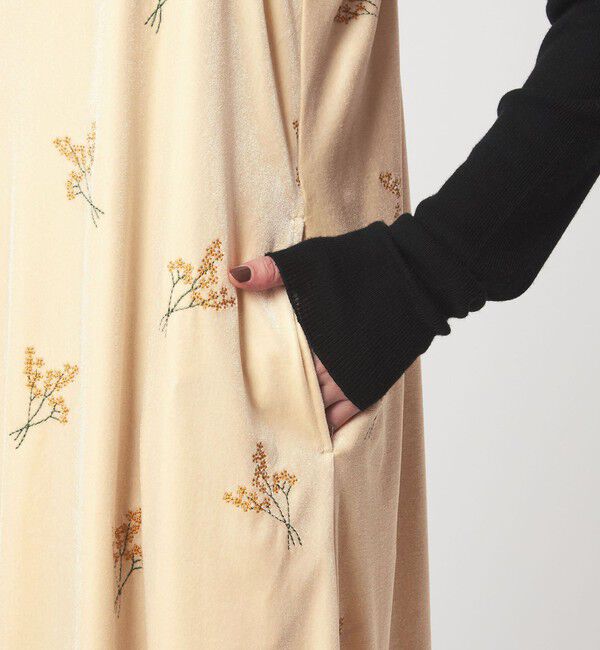 UNITED ARROWS green label relaxing「ベロア シシュウ キャミソール ワンピース」|ワンピース|