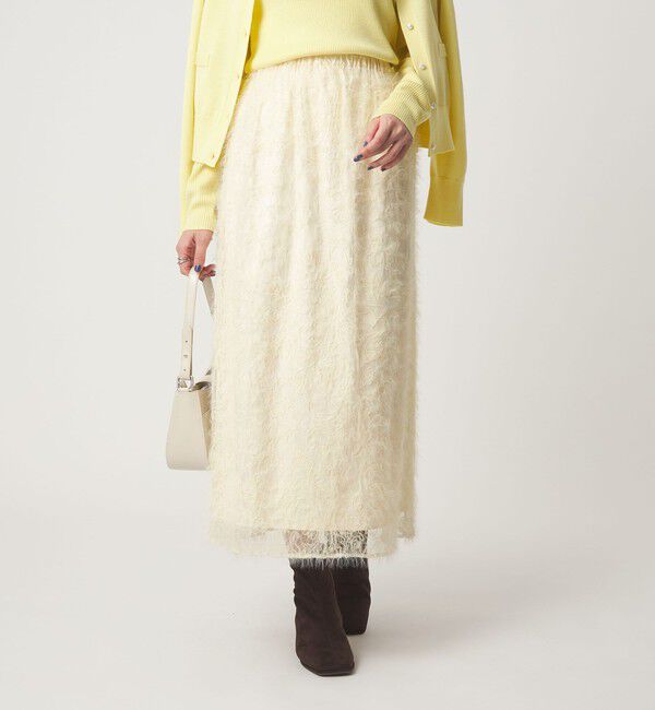 UNITED ARROWS green label relaxing「シアー レース ギャザー スカート」|スカート|
