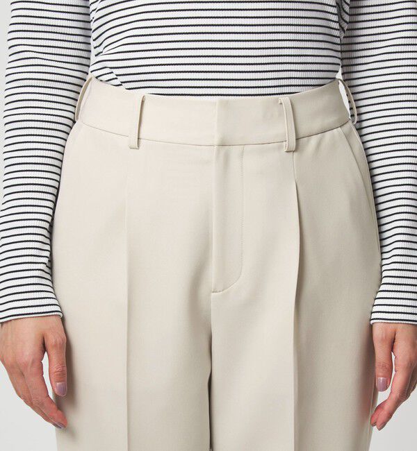 UNITED ARROWS green label relaxing「［size SHORT/TALLあり］パウドレ テーパード パンツ ナチュラル」|スラックス|
