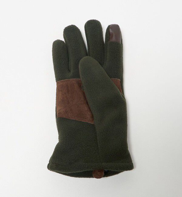 UNITED ARROWS green label relaxing「＜Barbour＞フリース グローブ -タッチスクリーン-」|手袋|