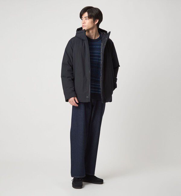 UNITED ARROWS green label relaxing「T/W  フード ダウン ブルゾン」|ダウン|