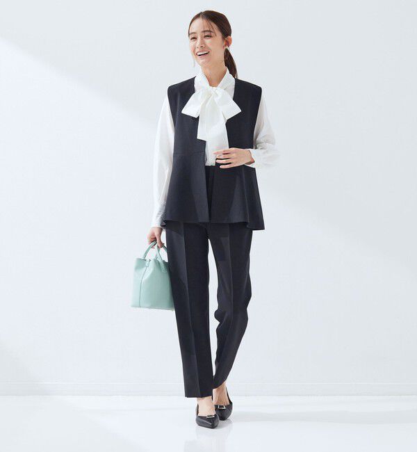 UNITED ARROWS green label relaxing「［size SHORTあり］fleurie(フルリー) ペプラム ジレ」|ベスト・ジレ|