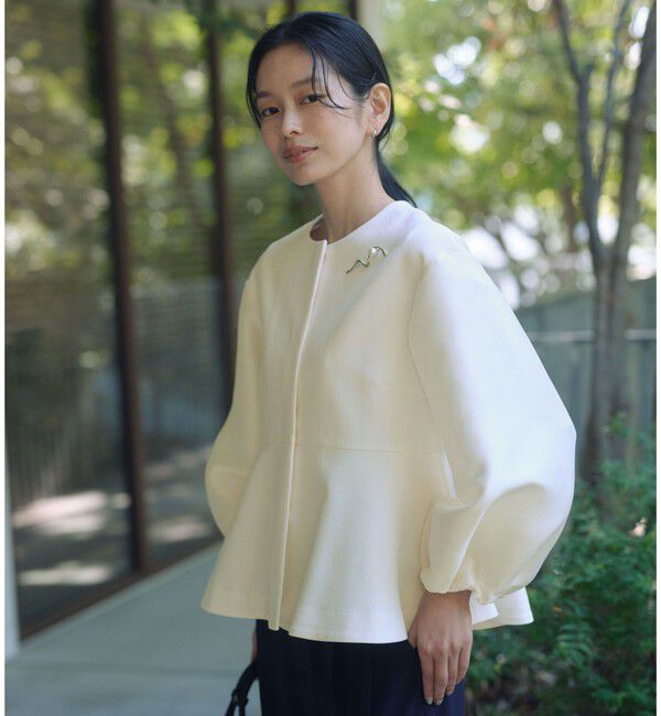 UNITED ARROWS green label relaxing「［size SHORTあり］fleurie(フルリー) フォルム ジャケット」|ノーカラージャケット|