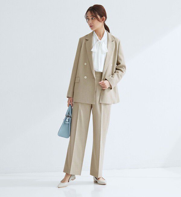 UNITED ARROWS green label relaxing「［size SHORT/TALLあり］Greed グリード メランジ ストレート パンツ」|スラックス|