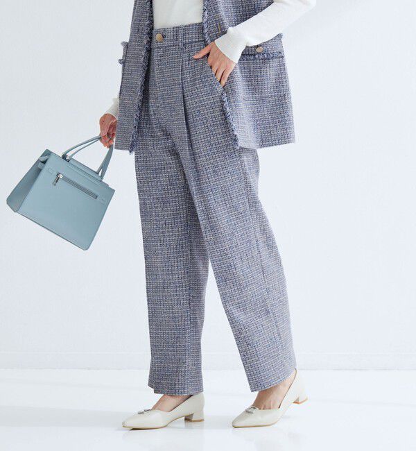 UNITED ARROWS green label relaxing「ライト ツイードライク パンツ」|その他|