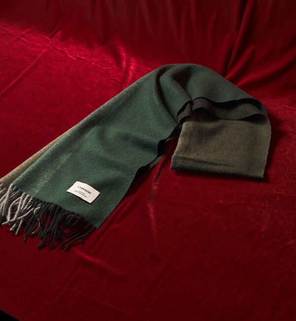 UNITED ARROWS green label relaxing「カシミヤ 100 パネル マフラー」|マフラー|DK.GREEN