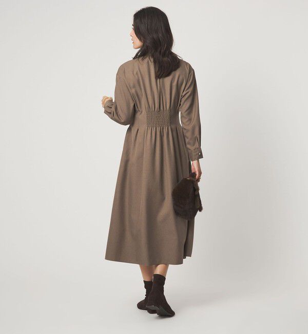 UNITED ARROWS green label relaxing「ウールライク バンドカラータック ワンピース」|ワンピース|