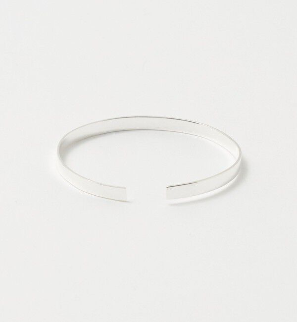 UNITED ARROWS green label relaxing「GLR フラット シルバー バングル」|ブレスレット・バングル|