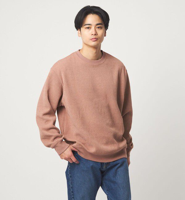 UNITED ARROWS green label relaxing「ツイル モール クルーネック カットソー」|Tシャツ・カットソー|PINK