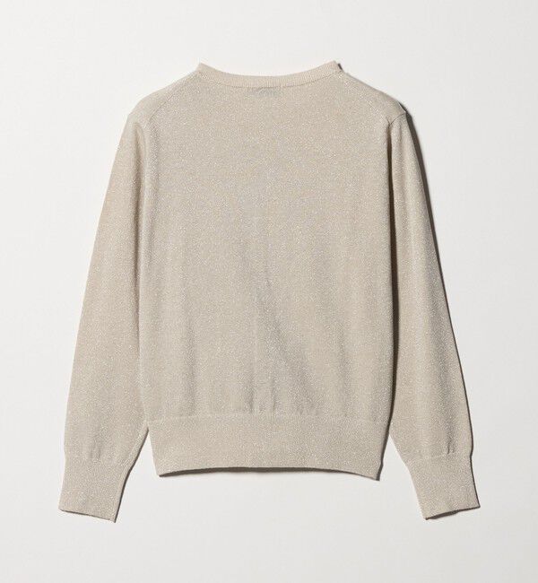 UNITED ARROWS green label relaxing「ラメ クルーネック ニット カーディガン」|カーディガン|