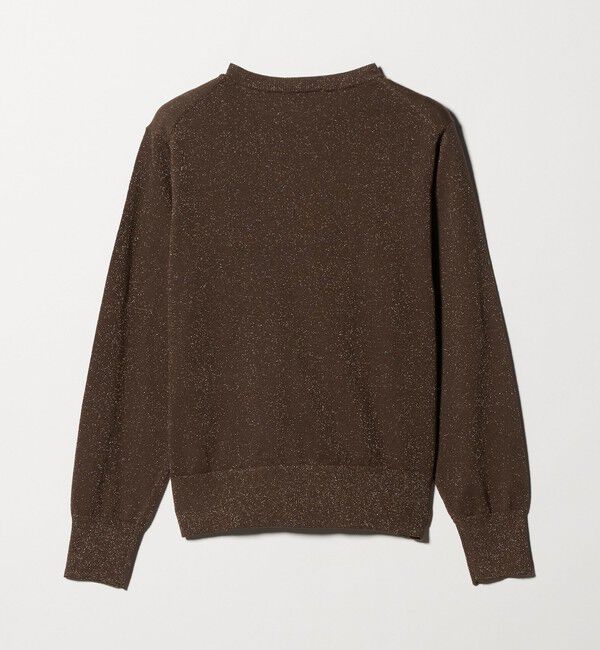 UNITED ARROWS green label relaxing「ラメ クルーネック ニット カーディガン」|カーディガン|