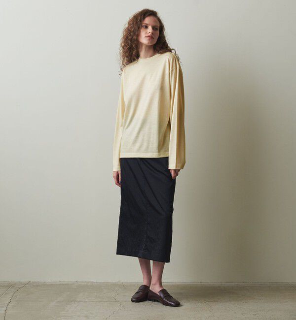 STEVEN ALAN「＜Steven Alan＞ウール ジャージー ロングスリーブ Tシャツ」|Tシャツ・カットソー|