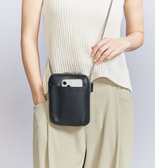 BEAUTY&YOUTH UNITED ARROWS「レザー ジップ ショルダーバッグ -2WAY-」|ショルダー・メッセンジャー|