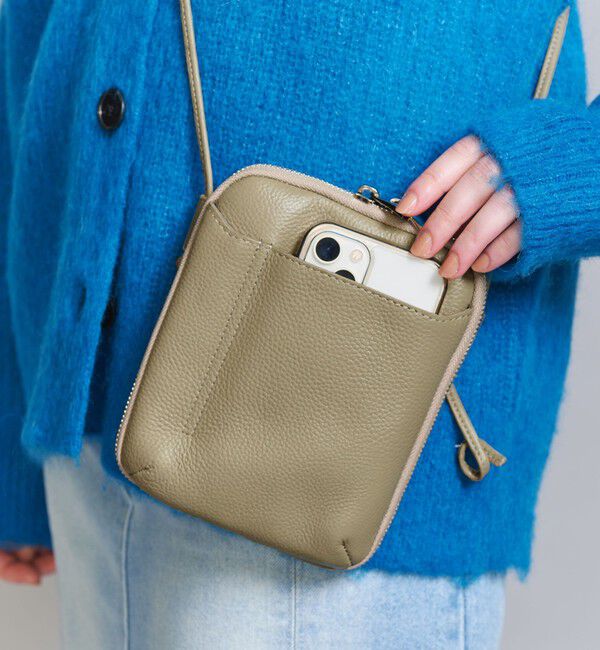 BEAUTY&YOUTH UNITED ARROWS「レザー ジップ ショルダーバッグ -2WAY-」|ショルダー・メッセンジャー|