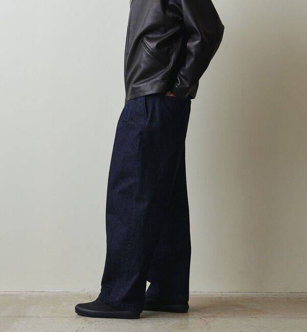 STEVEN ALAN「＜Steven Alan＞ 13.5oz デニム インツープリーツ ドレス トラウザーズ」|デニム|