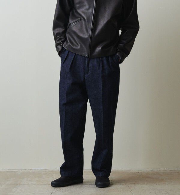 STEVEN ALAN「＜Steven Alan＞ 13.5oz デニム インツープリーツ ドレス トラウザーズ」|デニム|