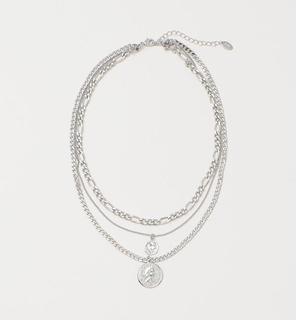 BEAUTY&YOUTH UNITED ARROWS「ミックスチェーン コインネックレス-3WAY-」|ネックレス|