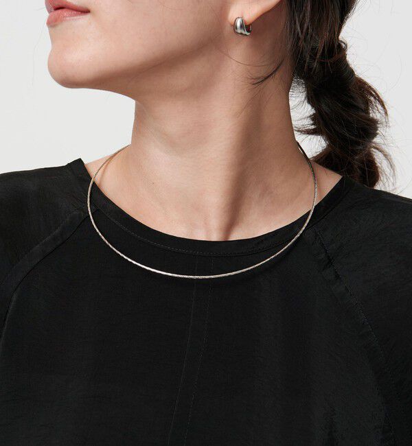 BEAUTY&YOUTH UNITED ARROWS「メタル シャイニー チョーカー」|ネックレス|SILVER