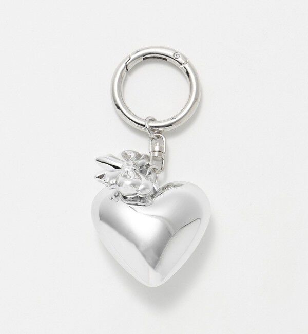BEAUTY&YOUTH UNITED ARROWS「リボン&times;ハート チャーム」|チャーム・キーホルダー|SILVER
