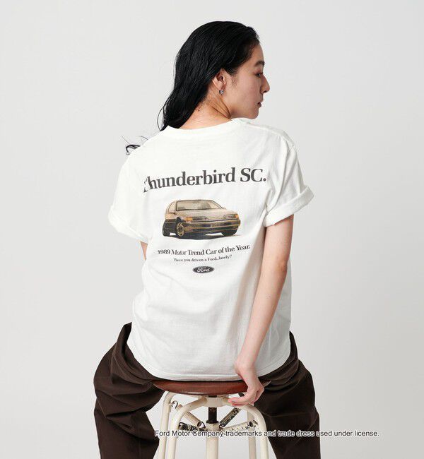 BEAUTY&YOUTH UNITED ARROWS「【別注】＜GOOD ROCK SPEED＞FORD Thunderbird Tシャツ」|Tシャツ・カットソー|WHITE