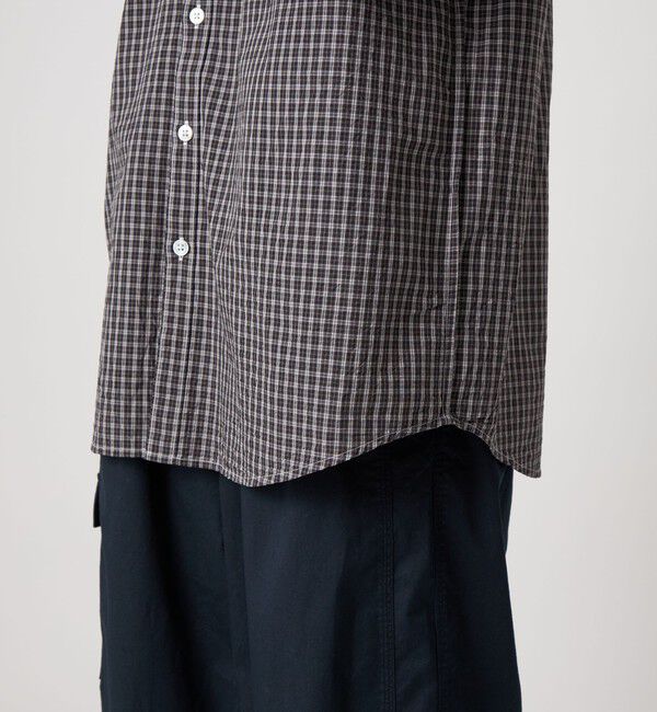 STEVEN ALAN「＜Steven Alan＞ スモーキー チェック リバースシーム シャツ LOOSE」|シャツ・ブラウス|