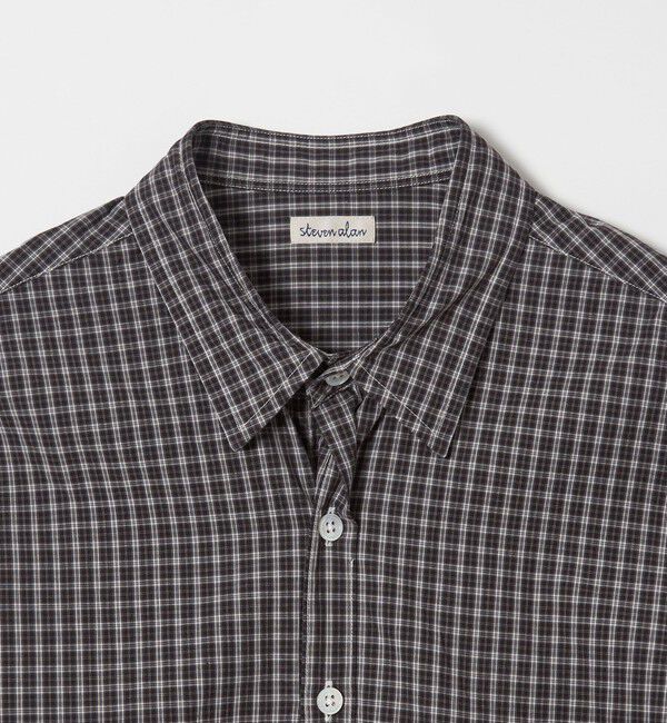 STEVEN ALAN「＜Steven Alan＞ スモーキー チェック リバースシーム シャツ LOOSE」|シャツ・ブラウス|